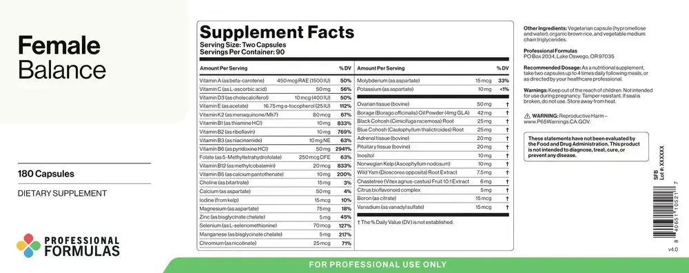 Product image for Female Balance (PMS).