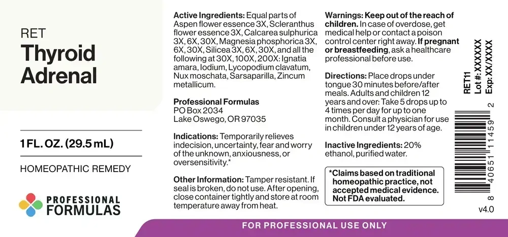 Product image for Thyroid/Adrenal(RET-11).