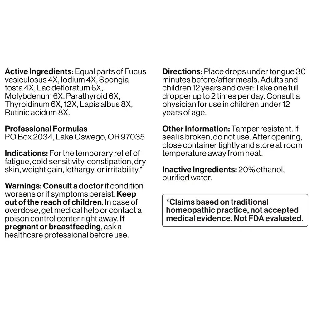 Product image for Thyroid Liquescence.