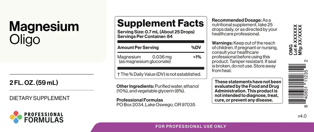 Product image for MG-Magnesium (Oligo Element).