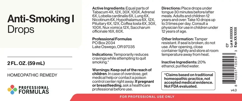 Product image for Anti-Smoking I Drops.