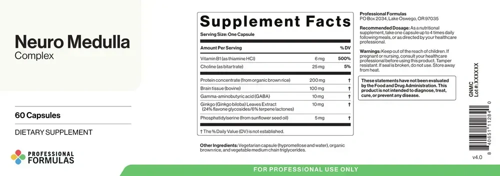 Product image for Neuro Medulla Complex.