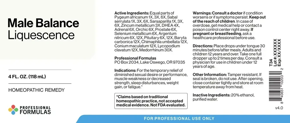 Product image for Male Balance Liquescence.