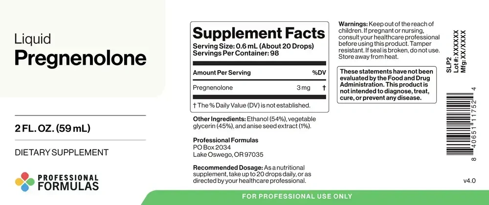 Product image for Liquid Pregnenolone.