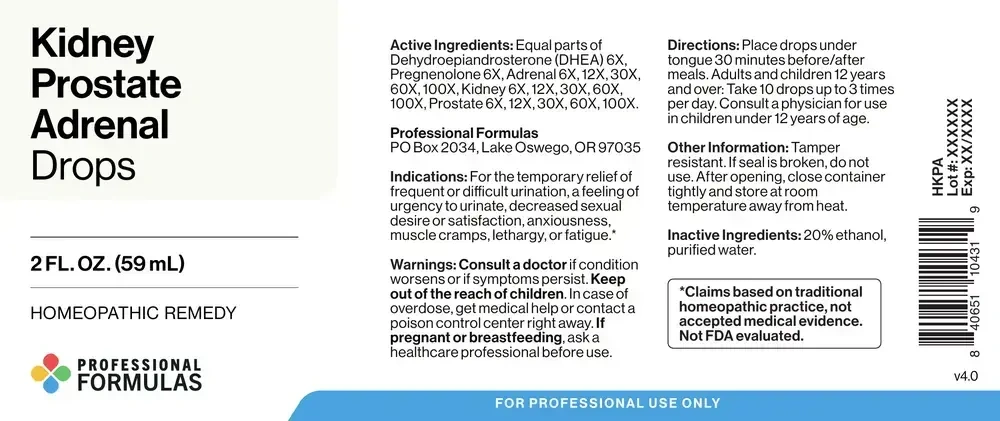 Product image for Kidney Prostate Adrenal Drops.