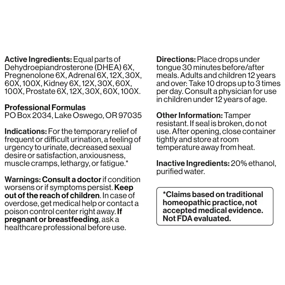 Product image for Kidney Prostate Adrenal Drops.
