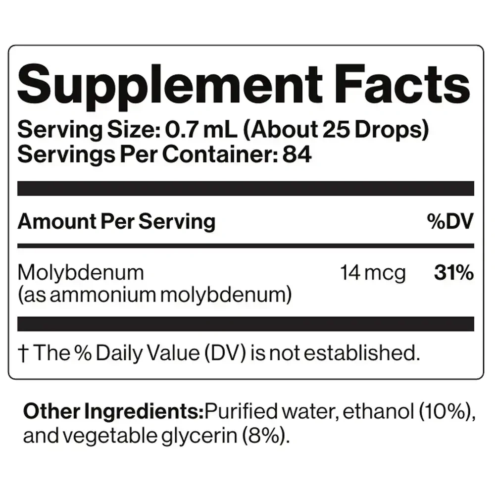 Product image for MO-Molybdenum (Oligo Element).