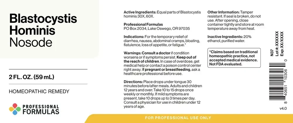 Product image for Blastocystis Hominis Nosode.