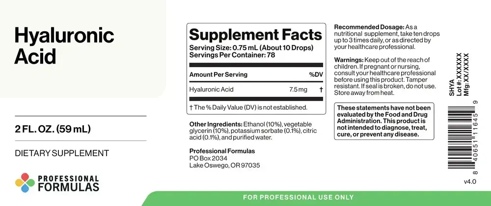 Product image for Hyaluronic Acid.