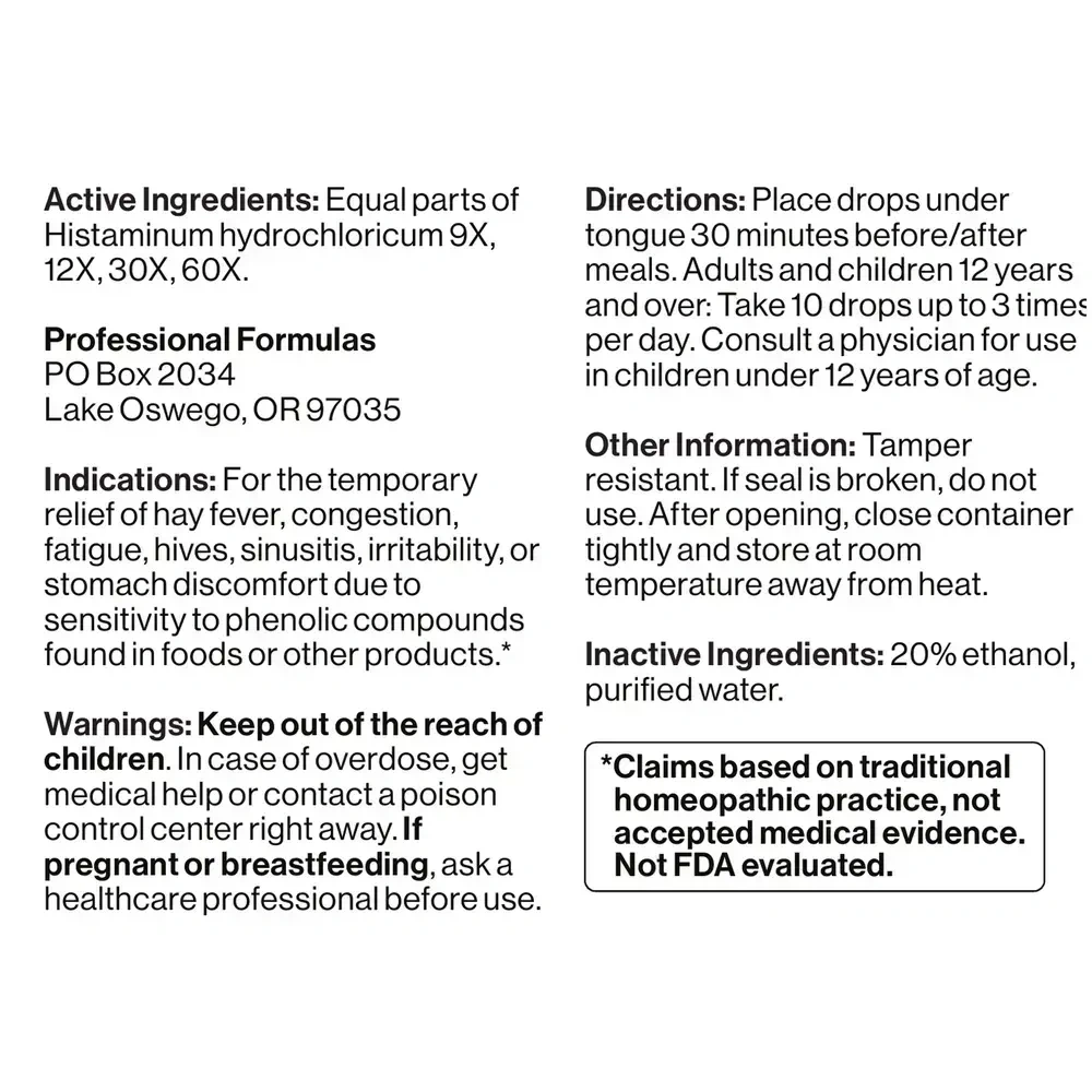 Product image for Histamine.