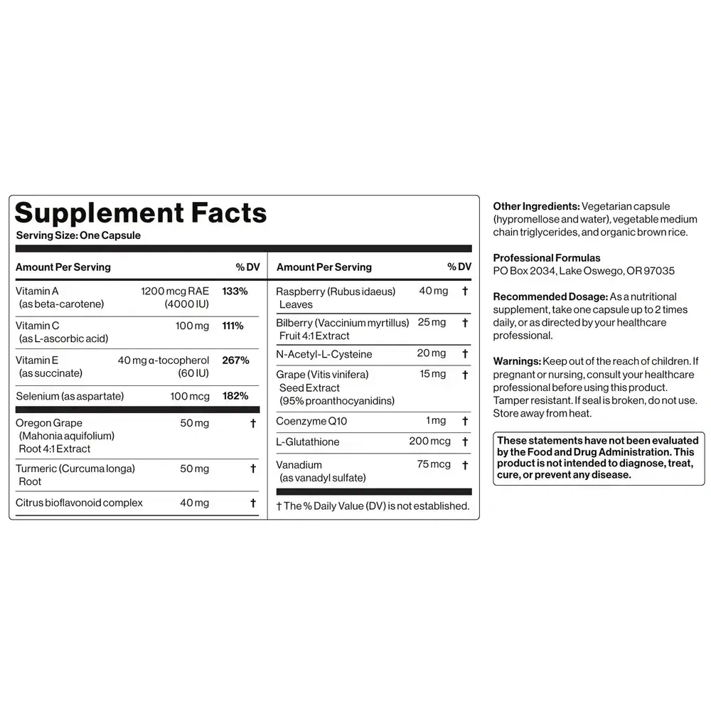 Product image for Anti-Oxidant Complex.