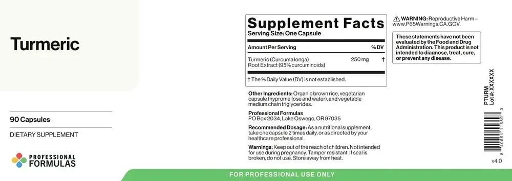 Product image for Turmeric 250mg.
