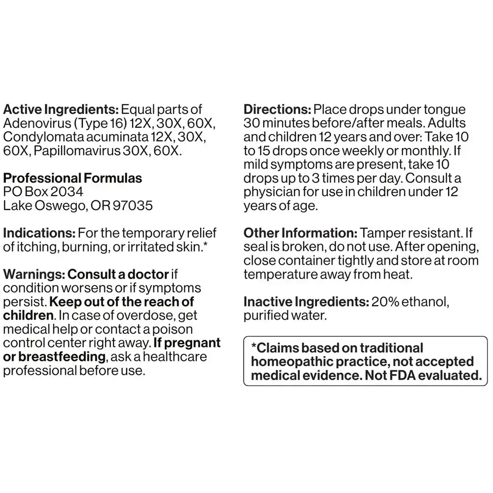 Product image for HPV Nosode Drops.