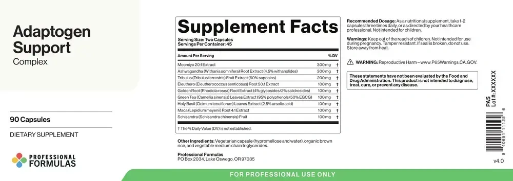 Product image for Adaptogen Support Complex.