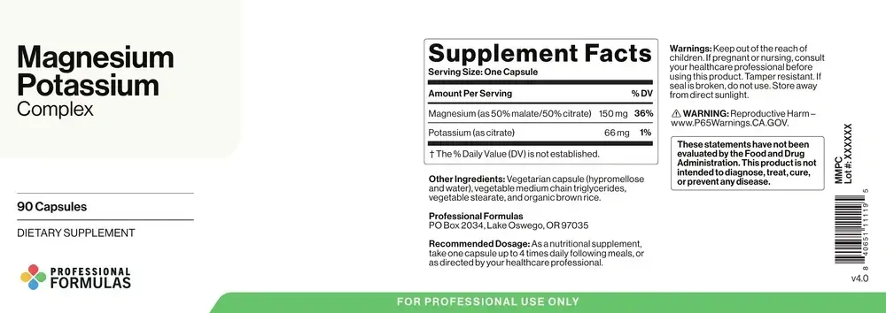 Product image for Magnesium Potassium Complex.