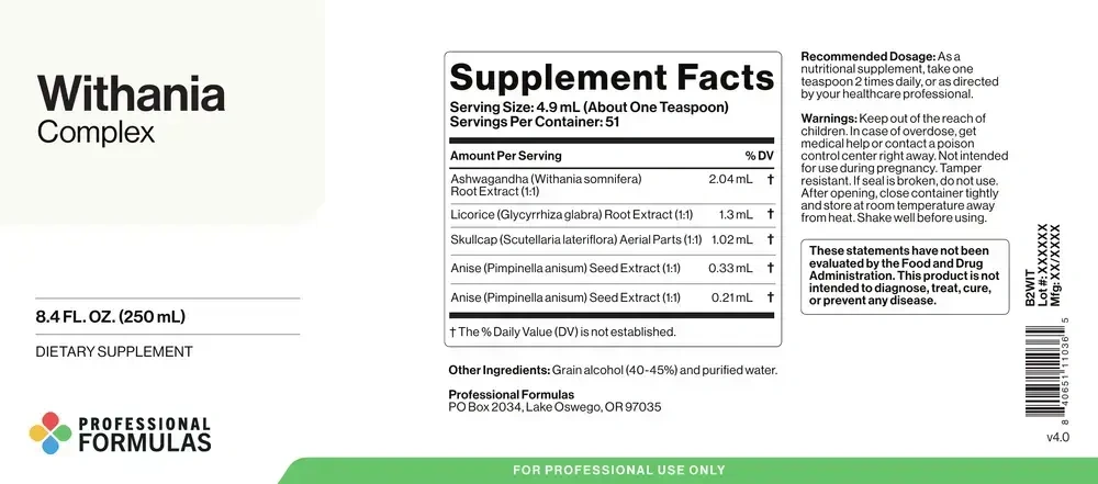 Product image for Withania Complex.