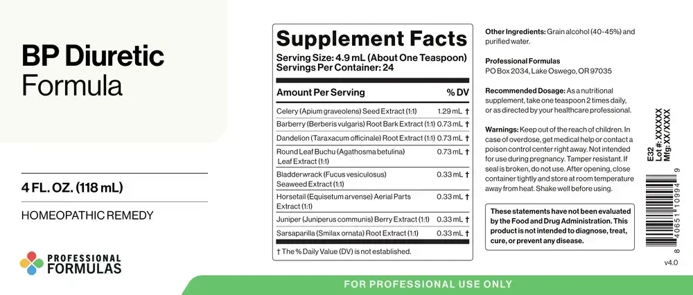 Product image for Diuretic Formula.