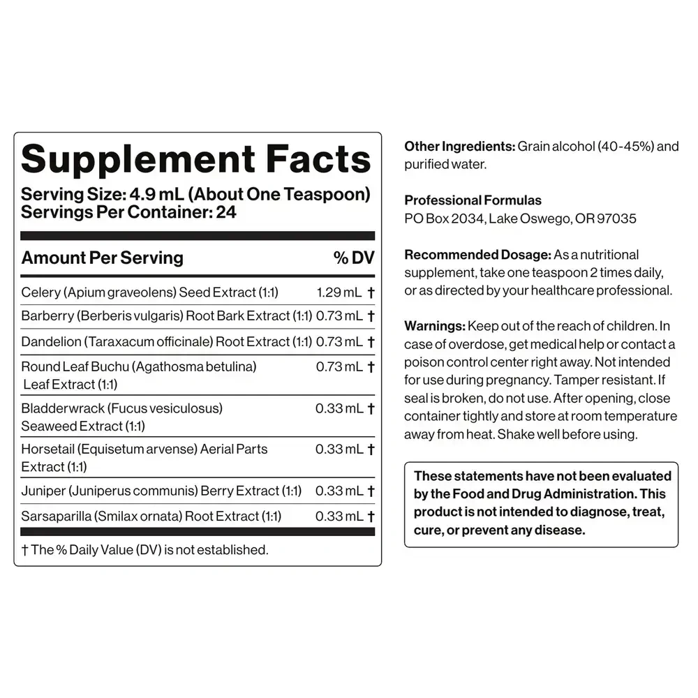 Product image for Diuretic Formula.