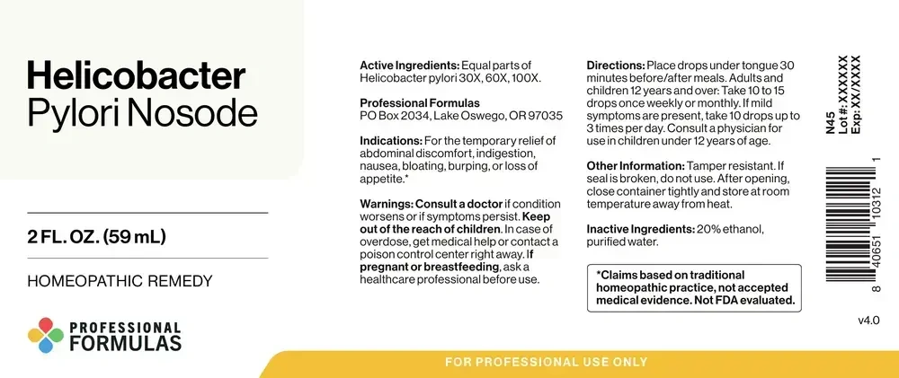 Product image for Helicobacter Pylori Nosode.
