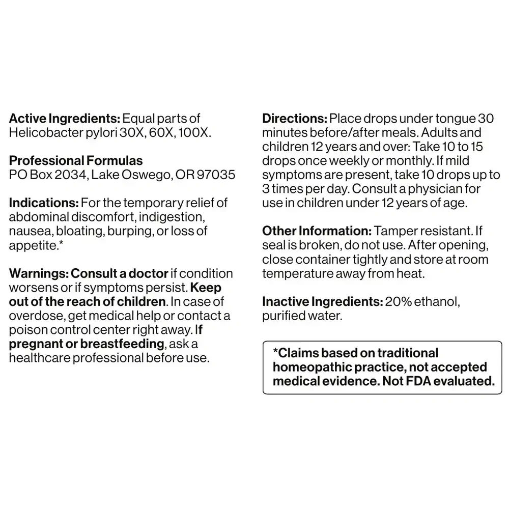 Product image for Helicobacter Pylori Nosode.