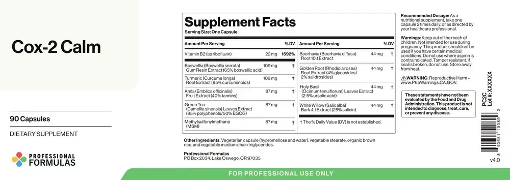 Product image for Cox-II Calm (Inflammation).