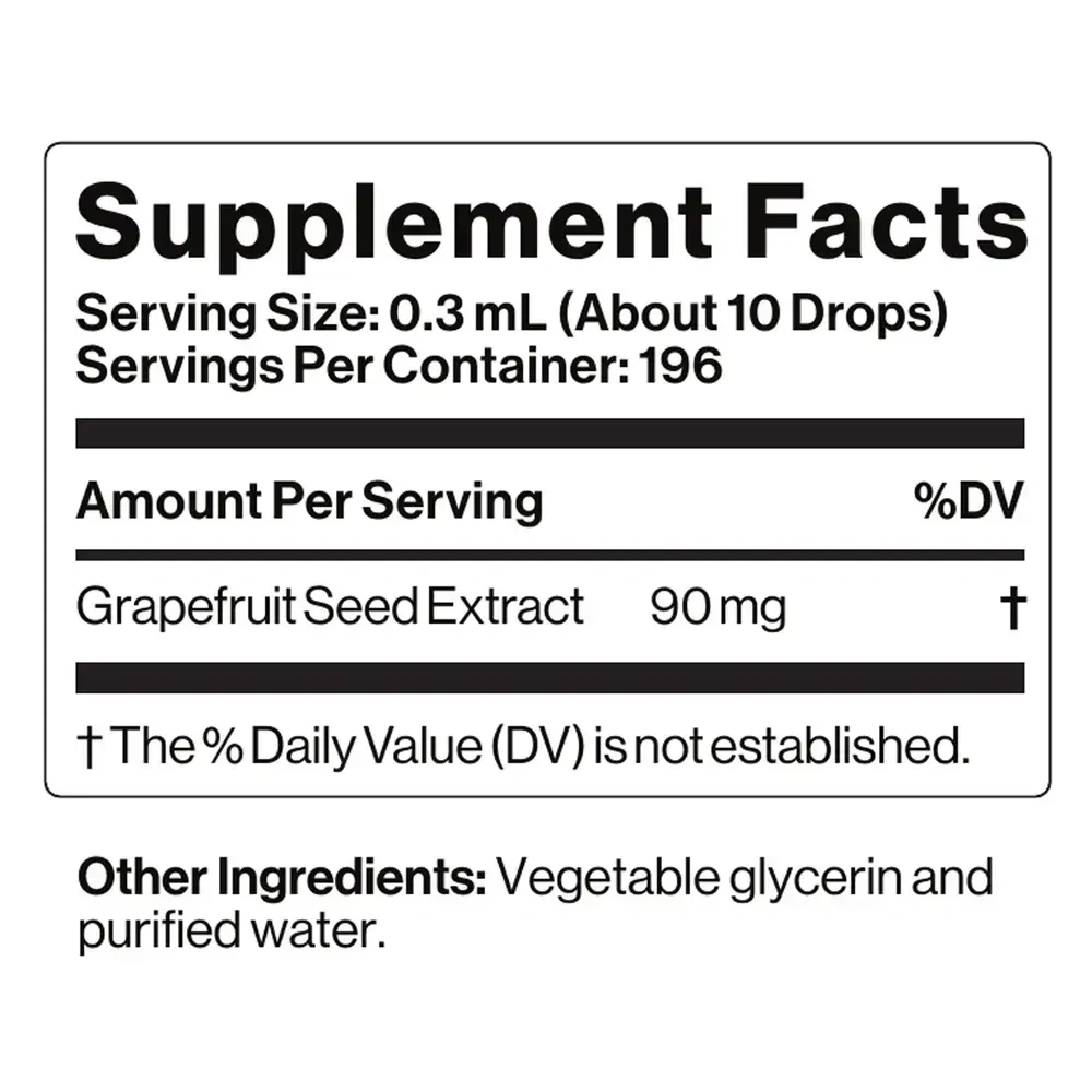 Product image for Grapefruit Seed Extract.