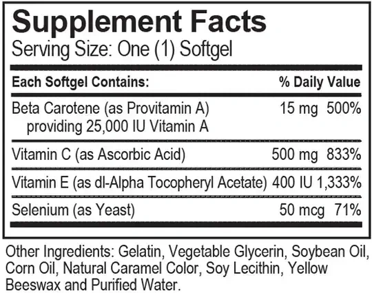 Product image for Pro Tec Antioxidant Softgels.