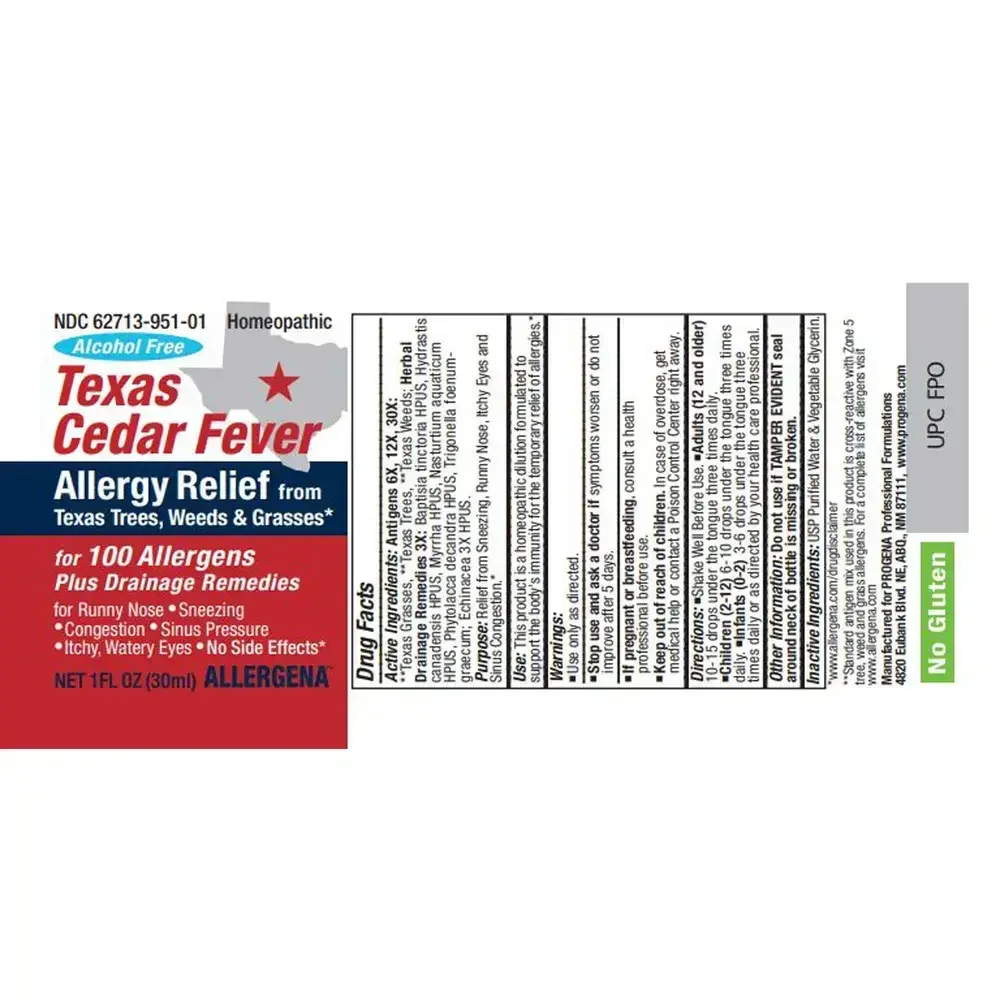 Product image for Allergena TX Cedar Fever.