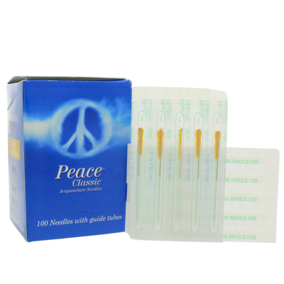 Peace Classic Needles W/Guide Tubes 100 Count (34g) 0.22mm X 25mm (1in)