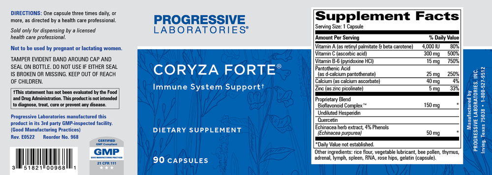 Product image for Coryza Forte.