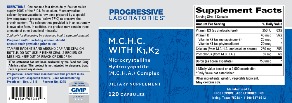 Product image for M.C.H.C. w/Vitamin K Caps.