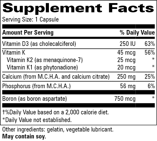Product image for M.C.H.C. w/Vitamin K Caps.
