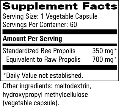 Product image for Bee Propolis/Standardized.