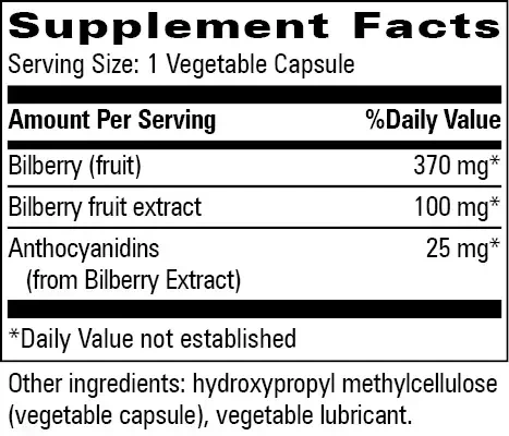 Product image for Bilberry.