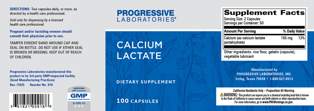 Product image for Calcium Lactate 115mg.