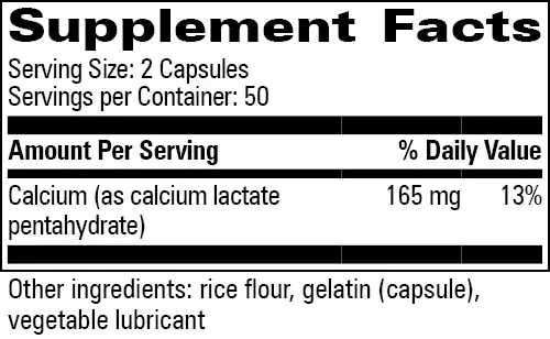 Product image for Calcium Lactate 115mg.