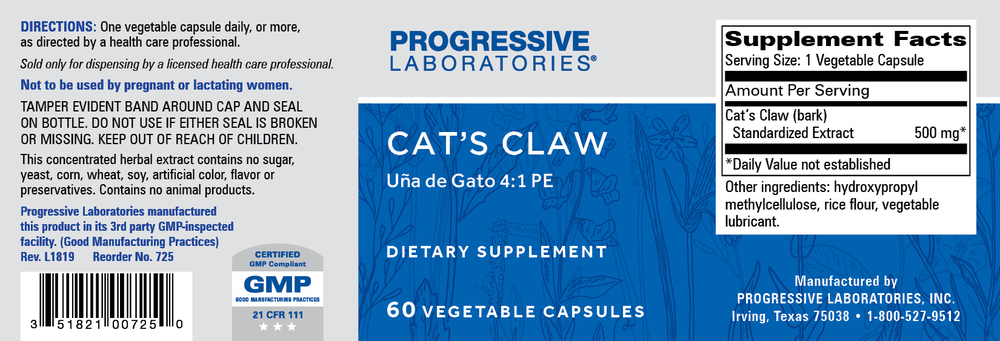 Product image for Cats Claw 500mg.