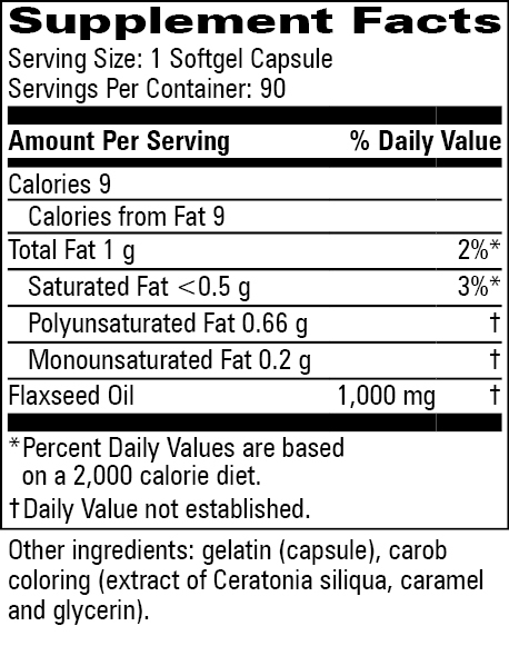 Product image for Flax Oil Capsules.