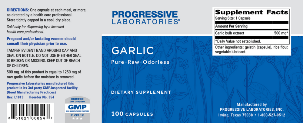 Product image for Garlic 500mg.