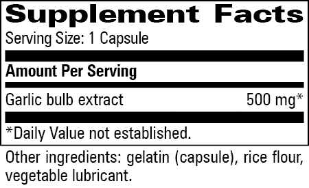 Product image for Garlic 500mg.