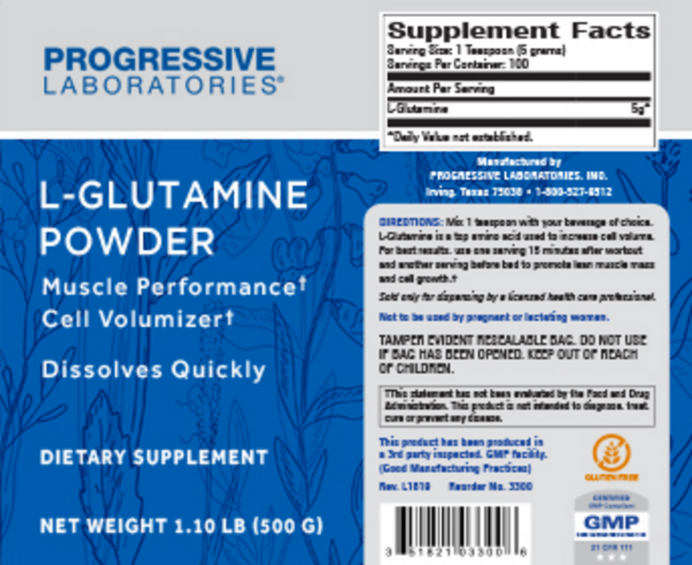 Product image for Glutamine Powder.