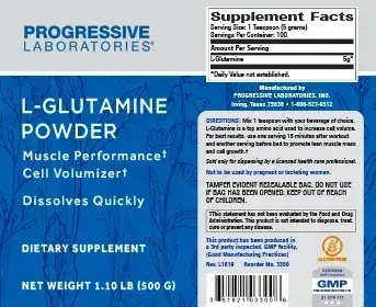 Product image for Glutamine Powder.
