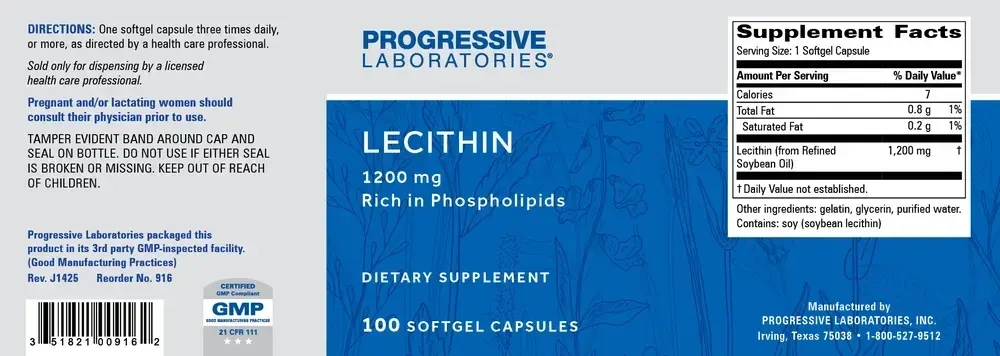 Product image for Lecithin 1200mg.