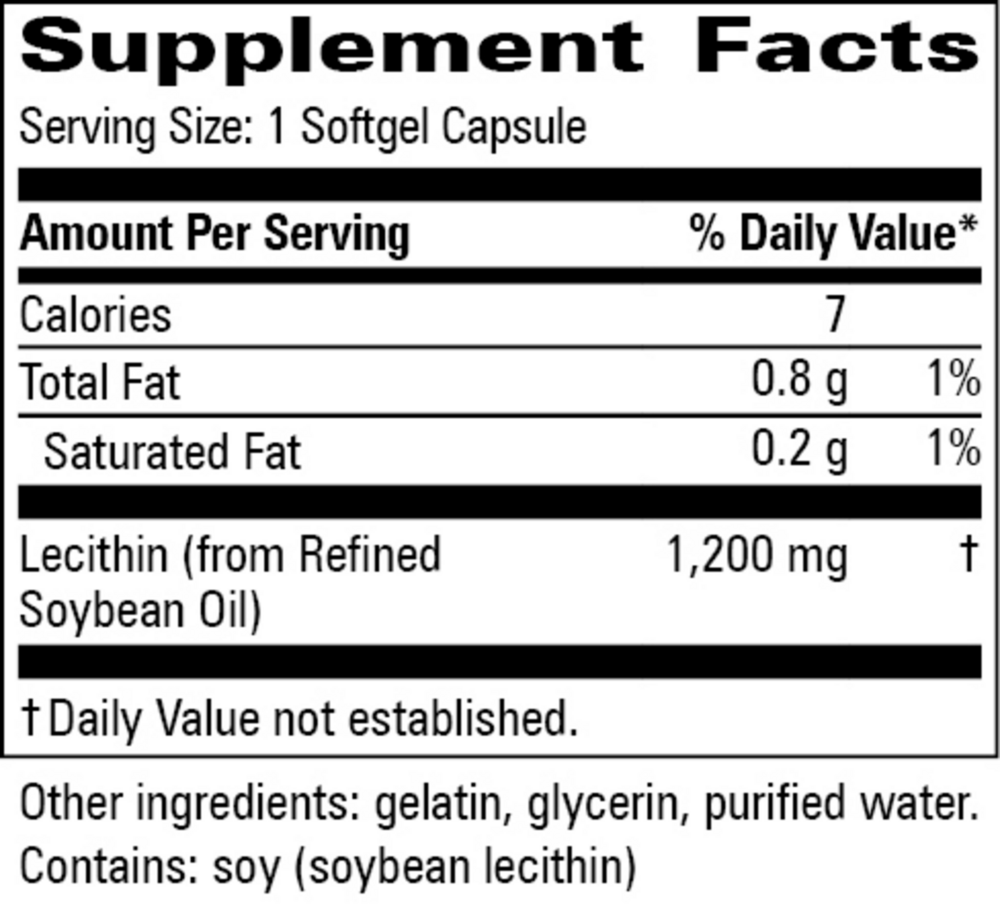 Product image for Lecithin 1200mg.
