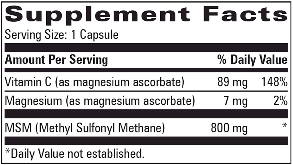 Product image for MSM Complex.