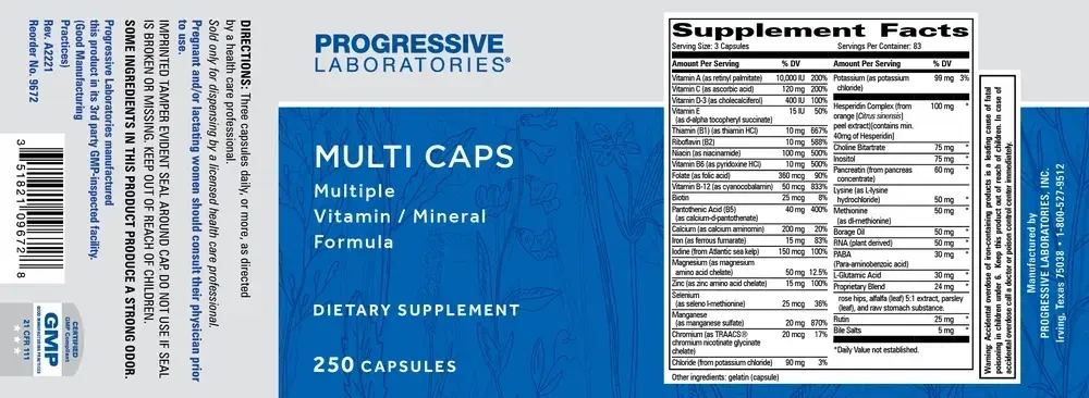 Product image for Multi Caps.