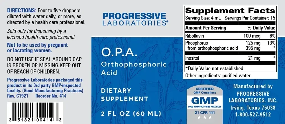 Product image for O.P.A..