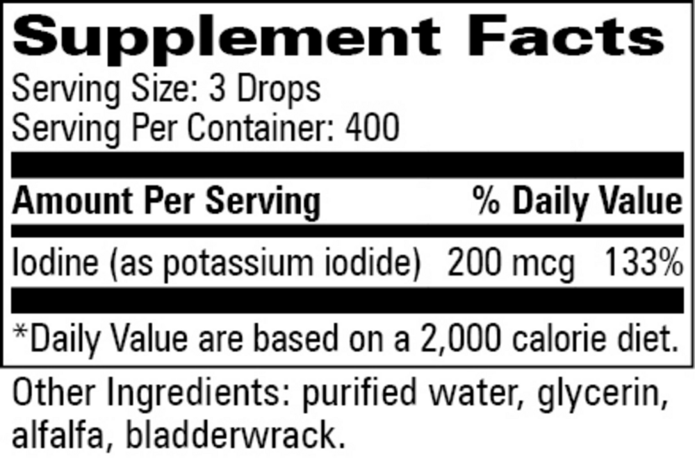 Product image for Organo Iodine Drops.