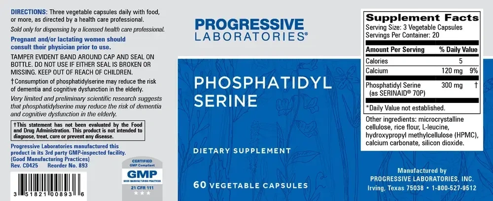 Product image for Phosphatidyl Serine.
