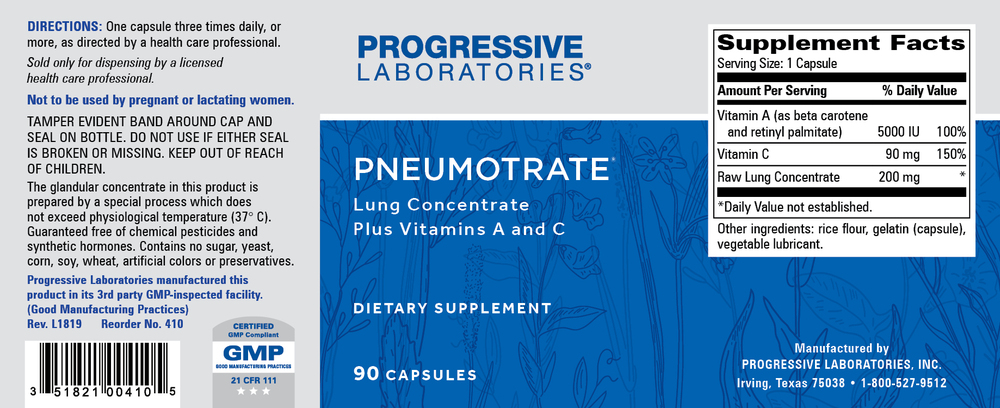 Product image for Pneumotrate.